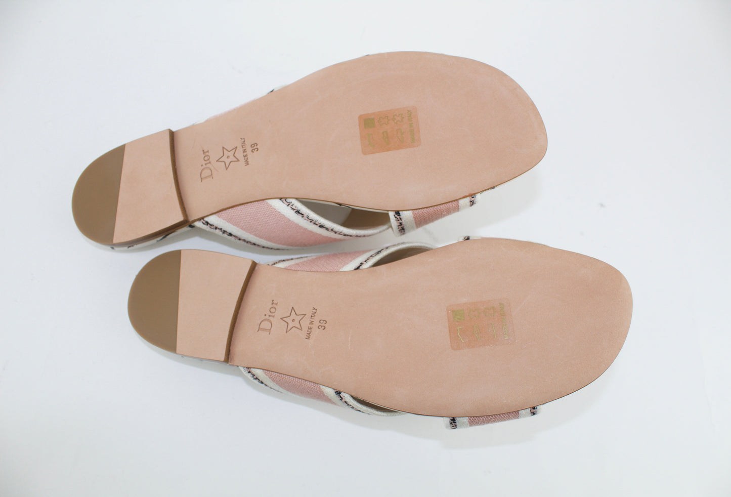 CHRISTIAN DIOR CRISS CROSS DWAY SLIDES