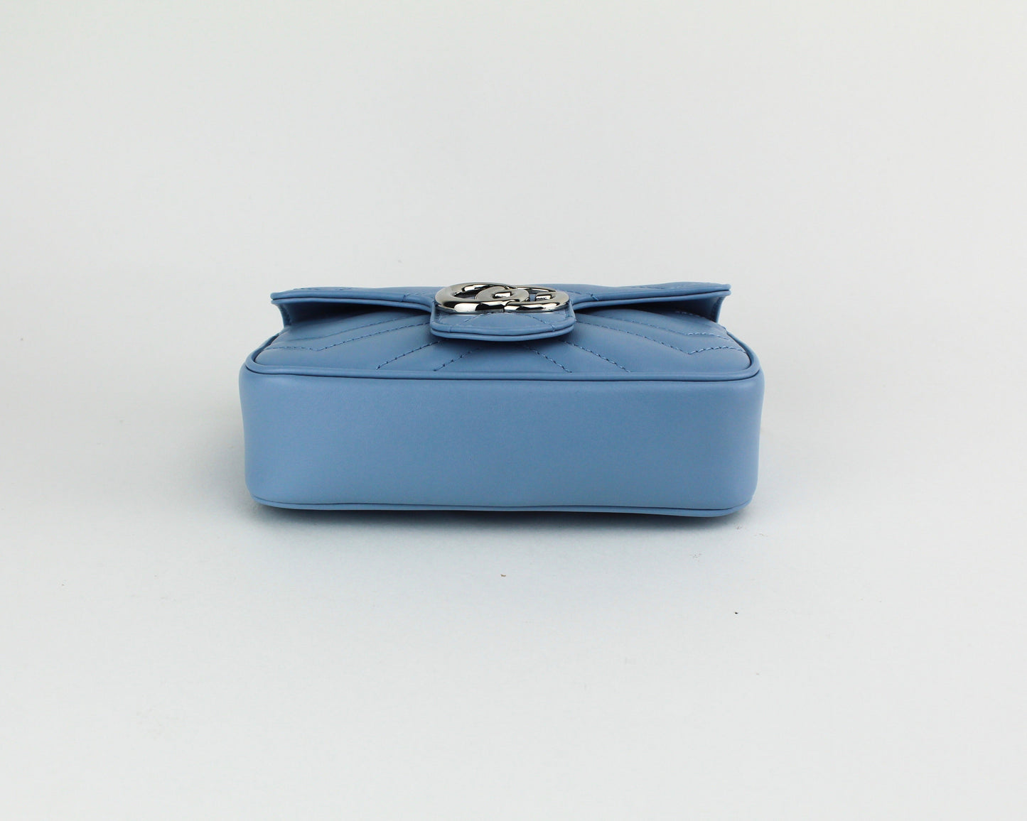 Gucci GG Marmont Leather super mini bag in blue