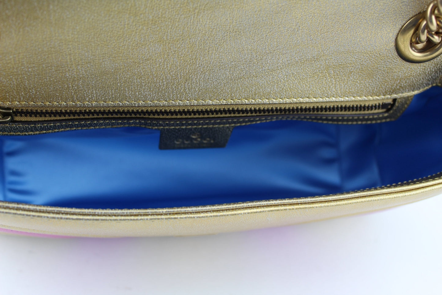 Gucci GG Marmont Small Shoulder bag Pink and Gold )