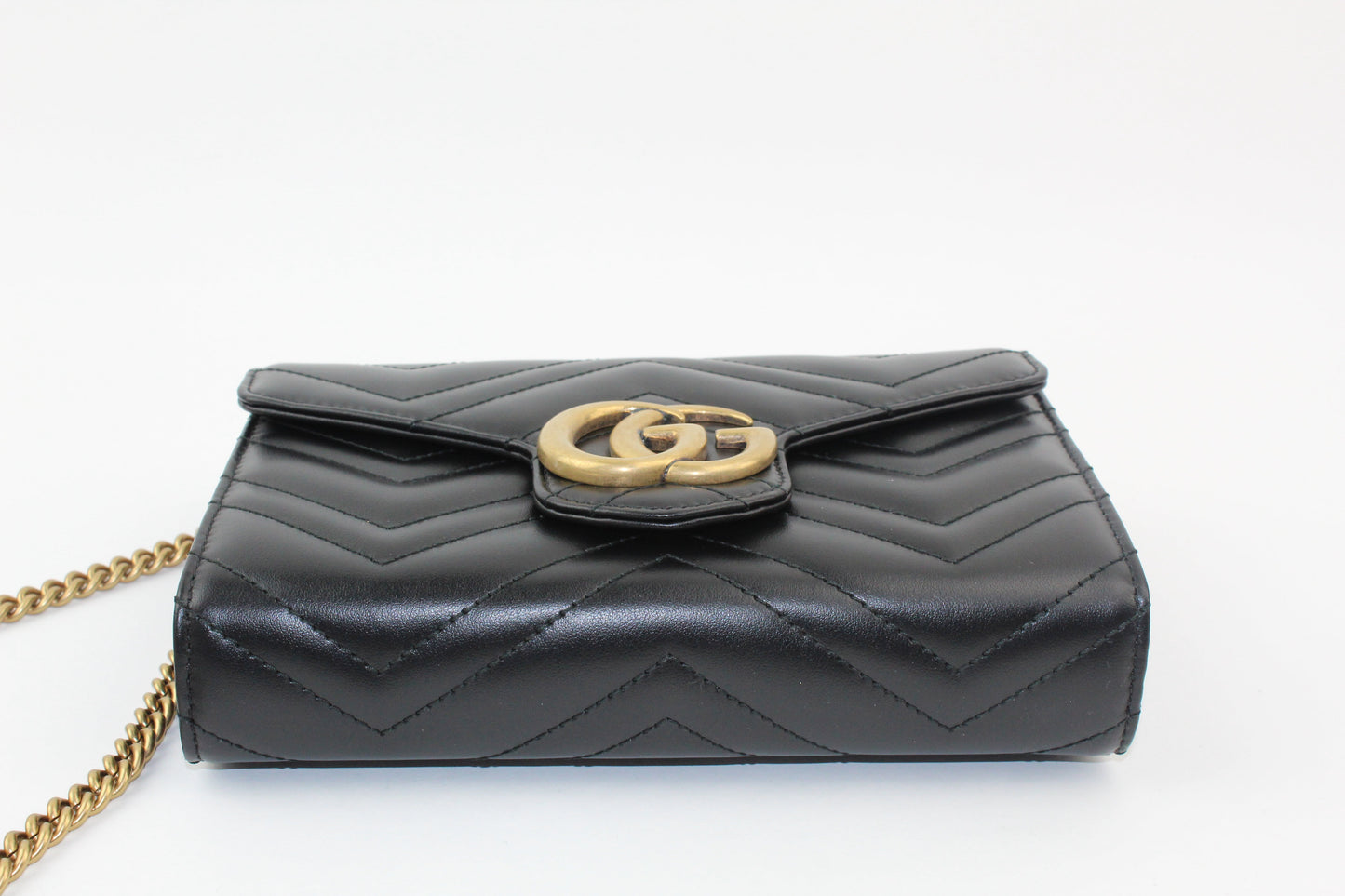 Gucci Gg Marmont Matelasse Mini Chain Bag