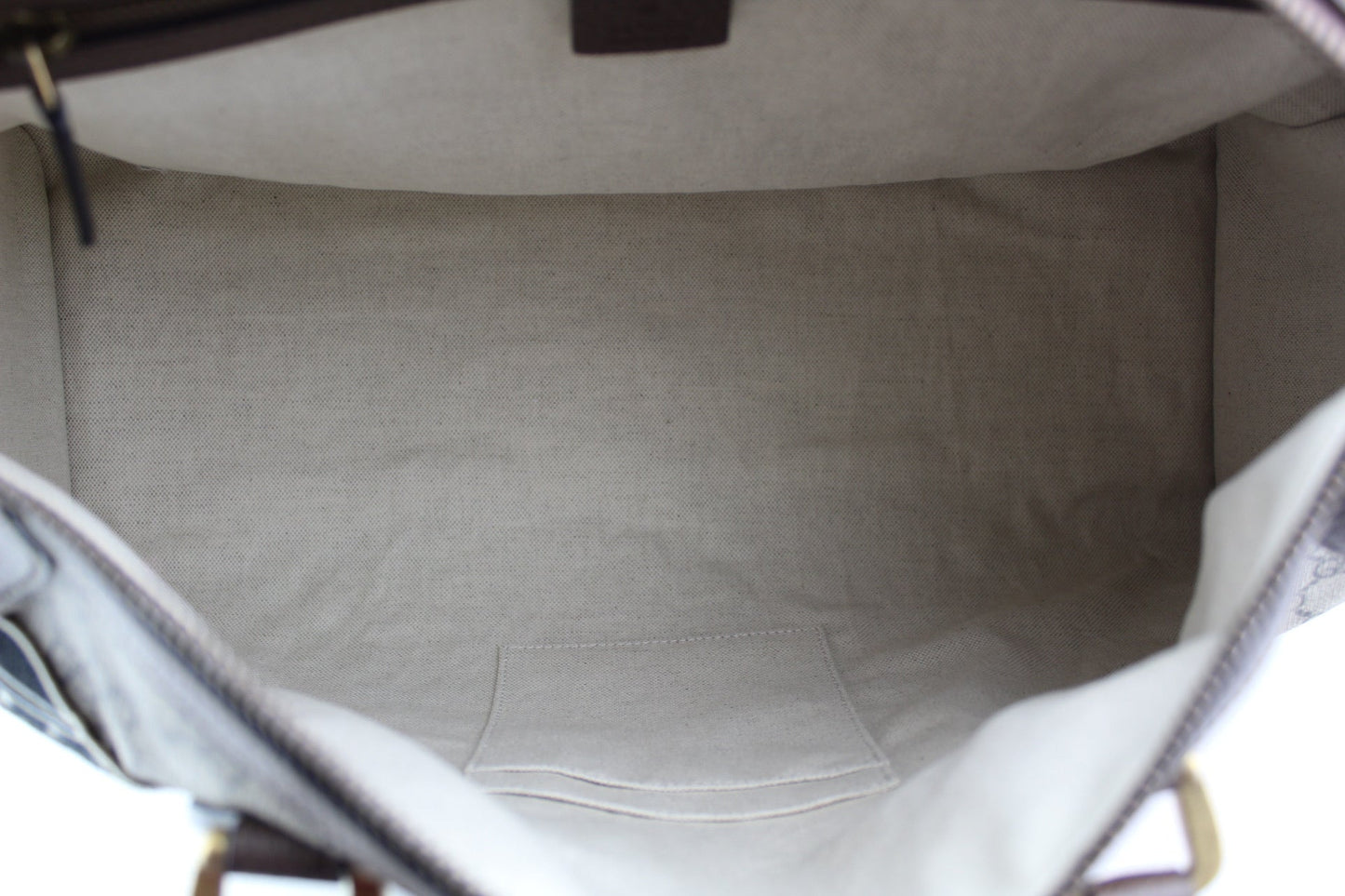GUCCI BEIGE GG COATED CANVAS SOFT DUFFLE BAG