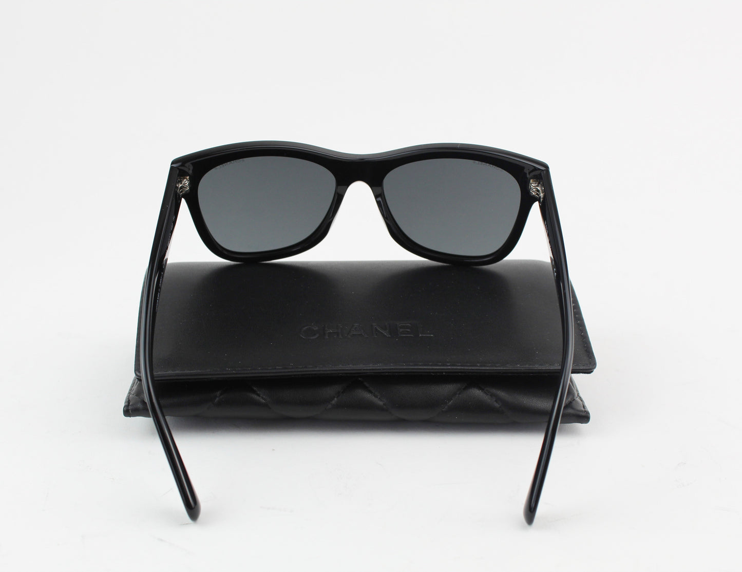 Chanel Square Sunglasses with Black Lenses