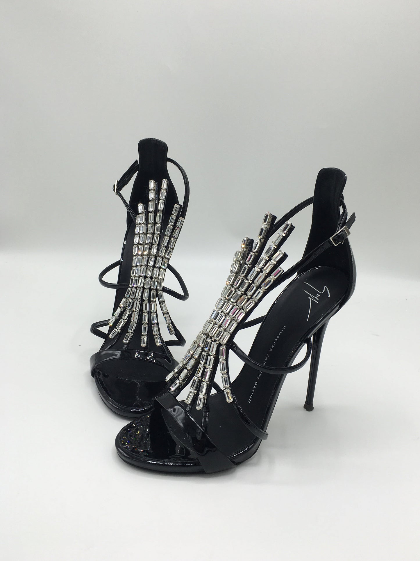 GIUSEPPE ZANOTTI BELLE CRYSTAL EMBELLISHED SIZE 40