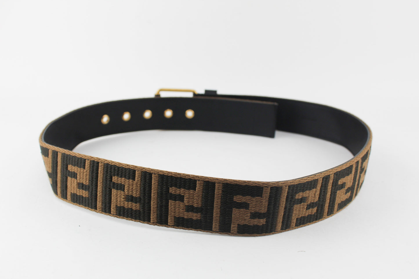 Fendi Ff Black and brown Belt