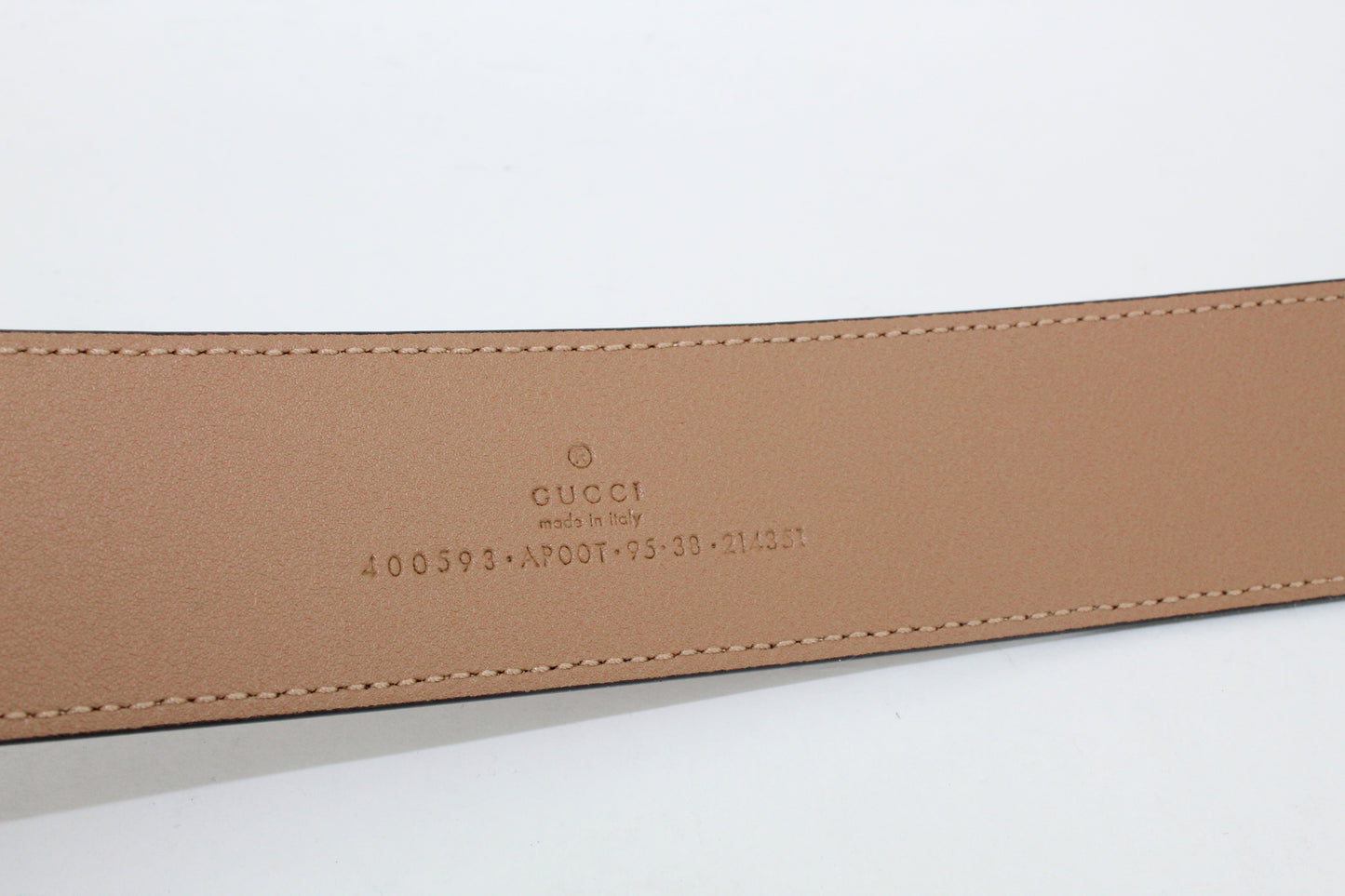Gucci GG leather belt Tan