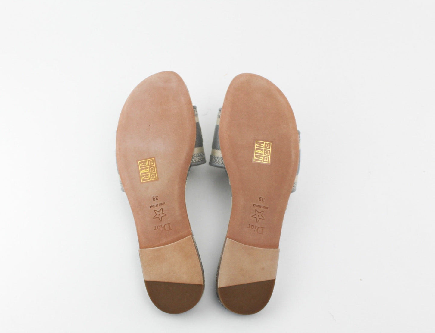 CHRISTIAN DIOR DWAY SLIDES GREY