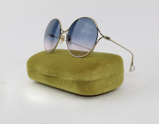 GUCCI BICOLOR GRADIENT ROUND SUNGLASSES