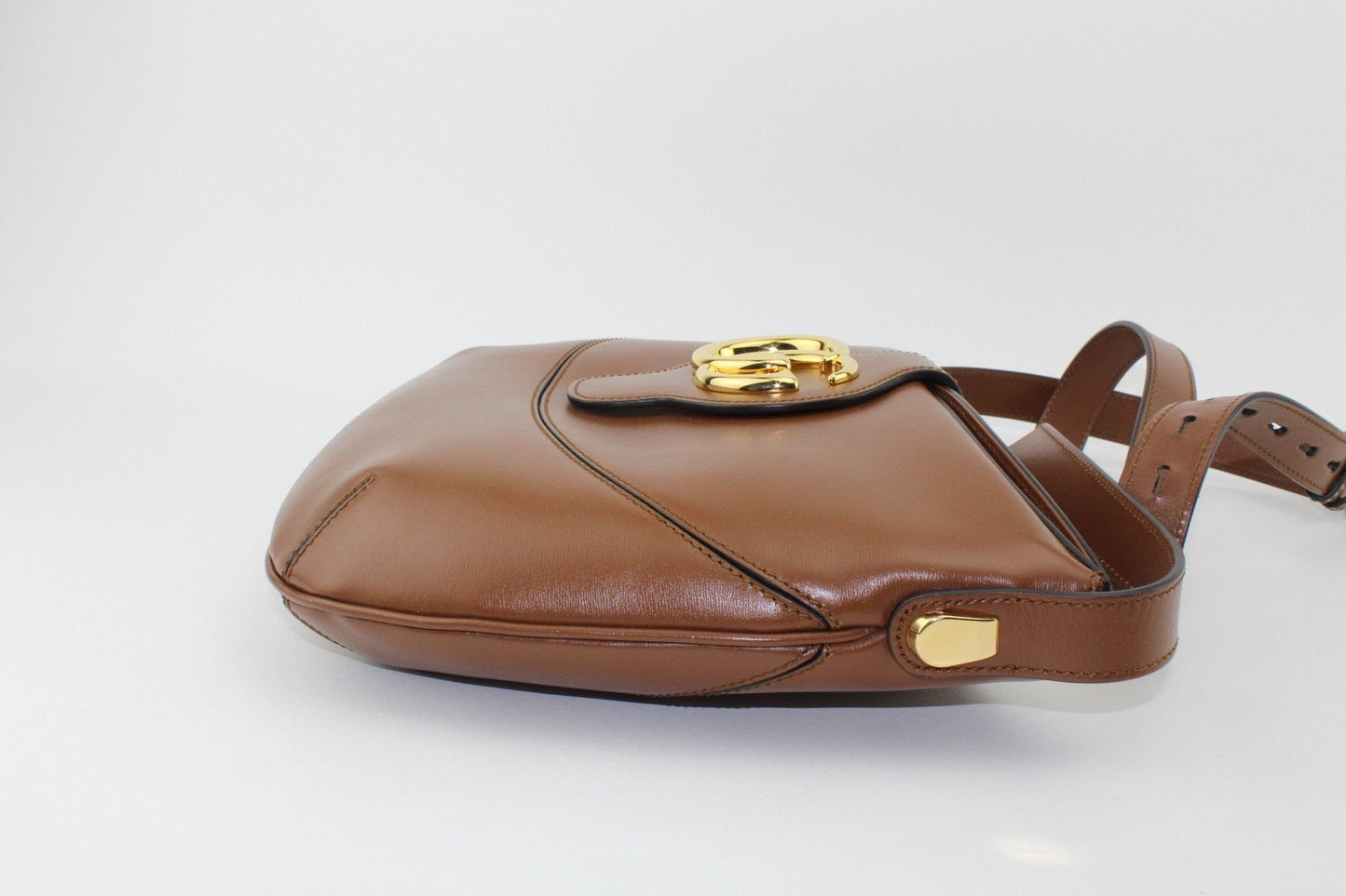 Gucci Arli Brown GG leather shoulder bag