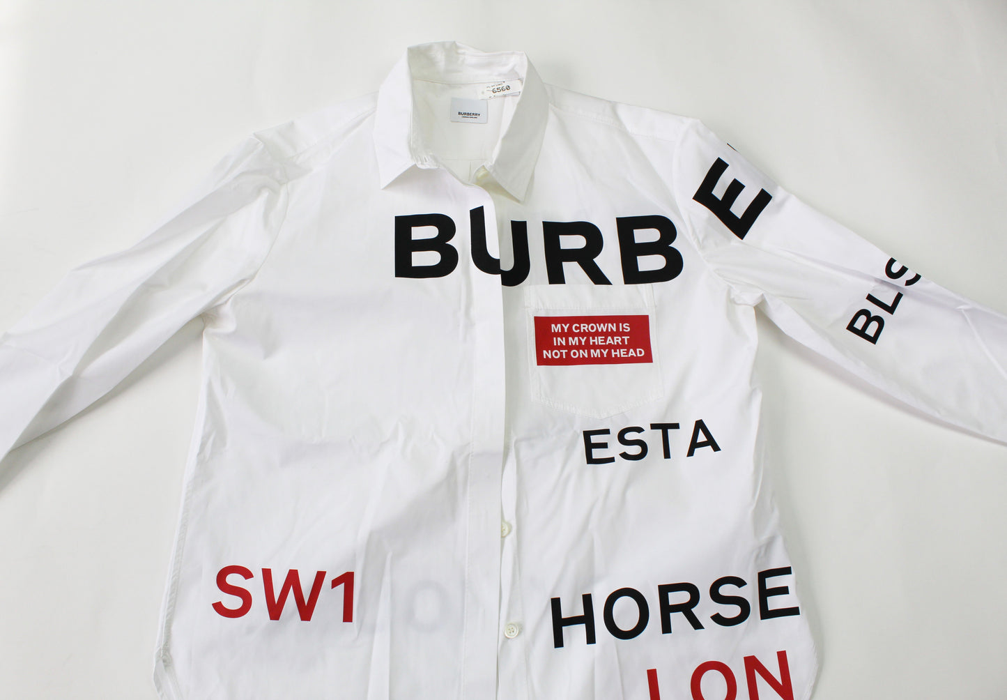 Burberry Horseferry cotton shirt size 12