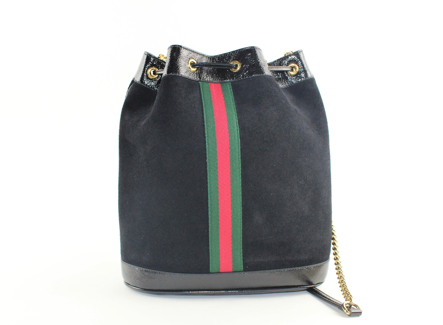 Gucci Rajah Suede Medium Bucket Bag