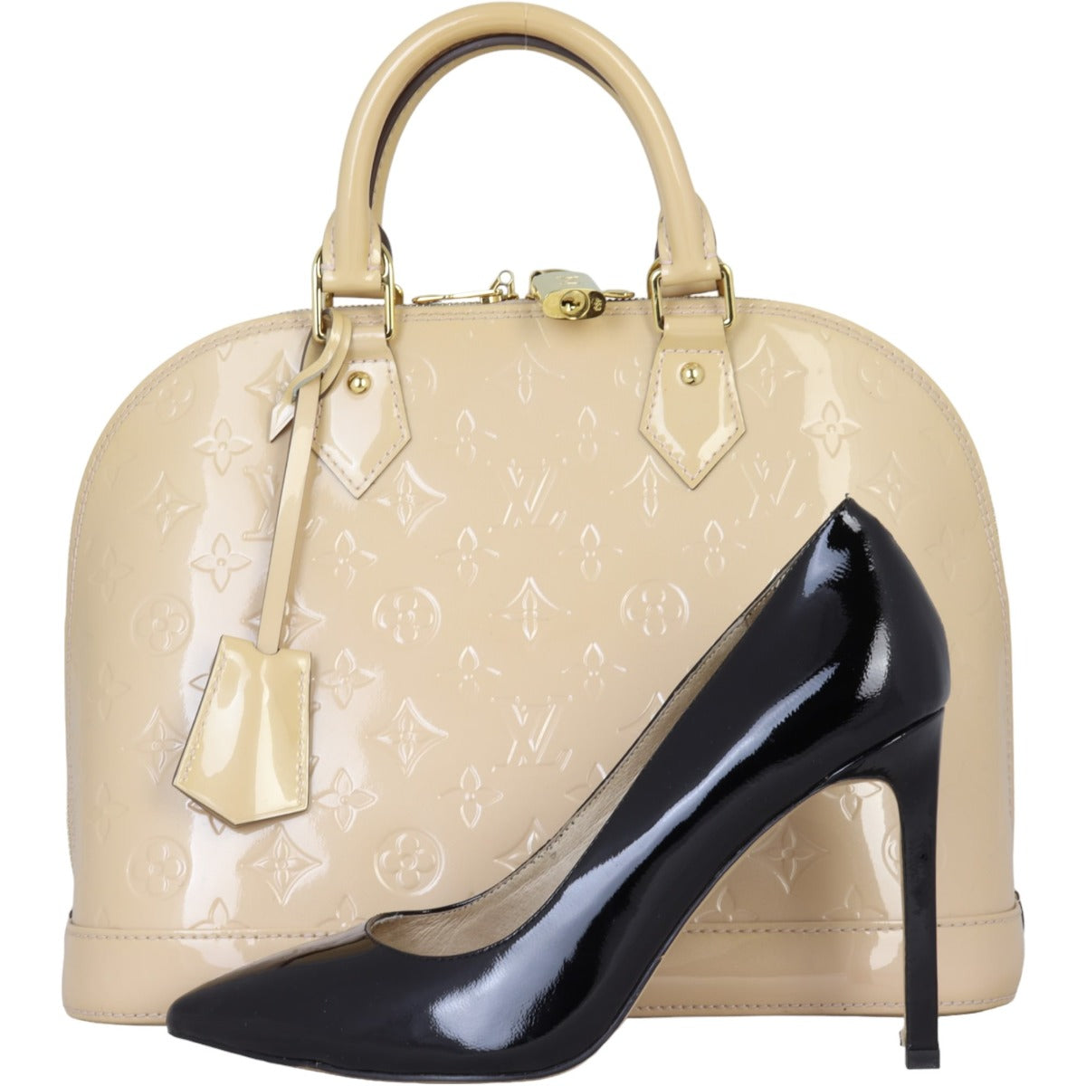Louis Vuitton Alma PM Monogram Vernis | Blanc Corail