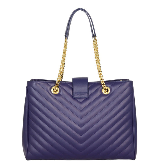 Saint Laurent Chevron Shopping Tote