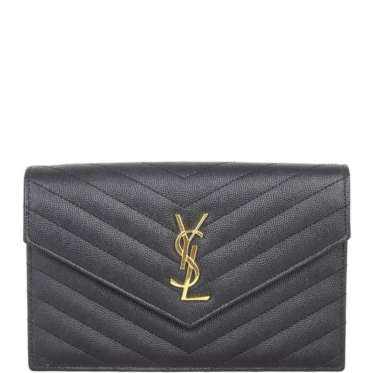 Saint Laurent Cassandre Envelope Chain Wallet