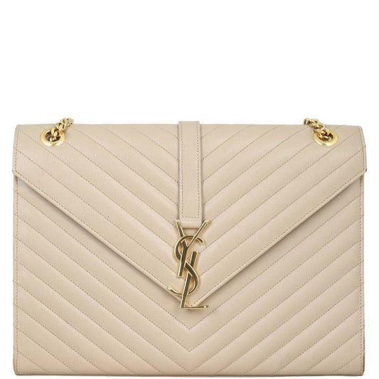Saint Laurent Matelasse Envelope Large Bag