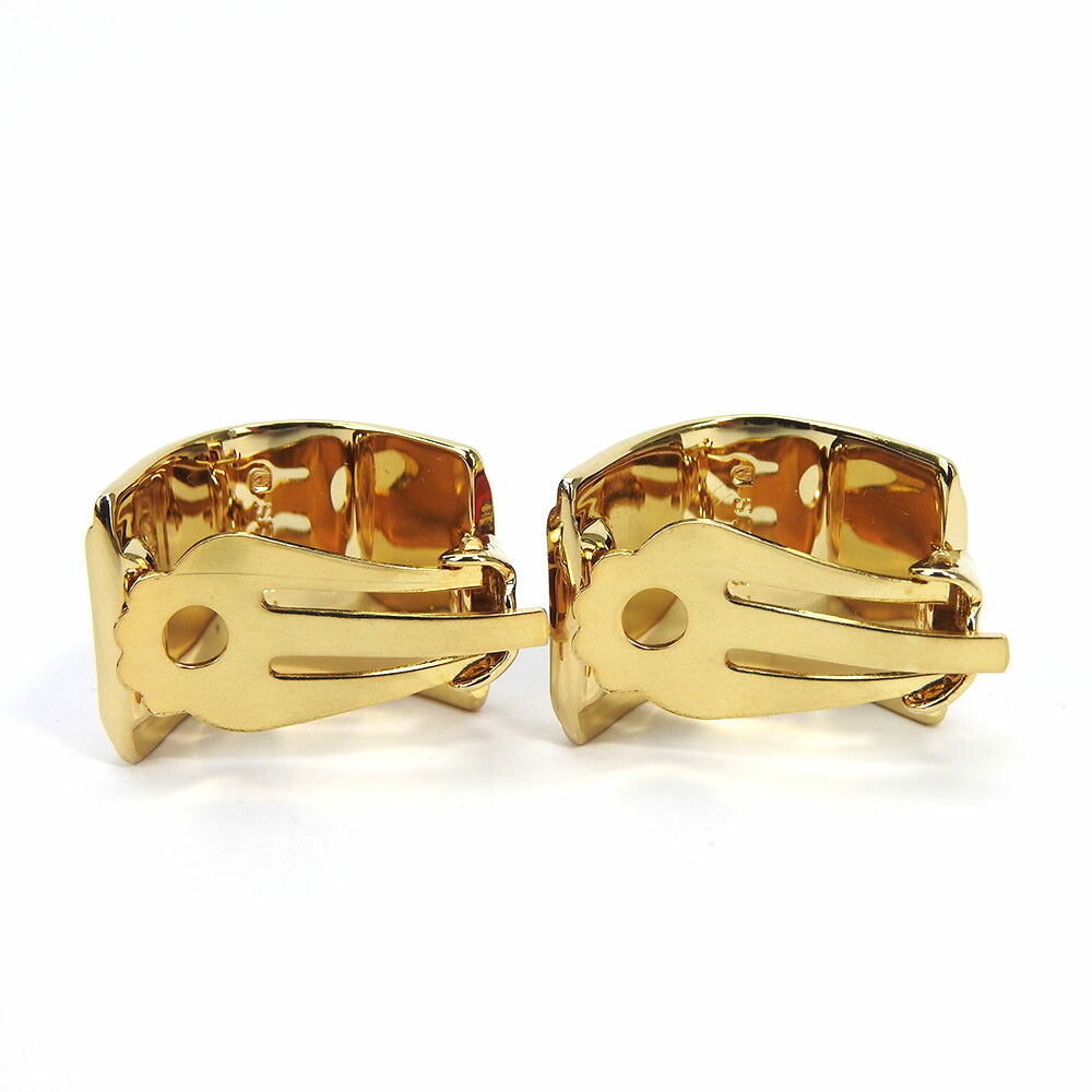 HERMES Earring Enamel, Metal Red Emile Women