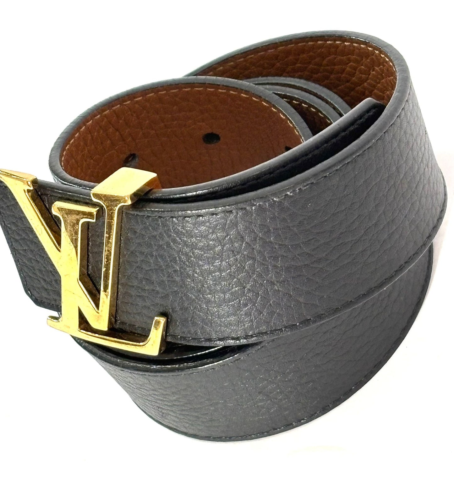 LOUIS VUITTON TAURILLON CALFSKIN INITIALES REVERSIBLE BELT
