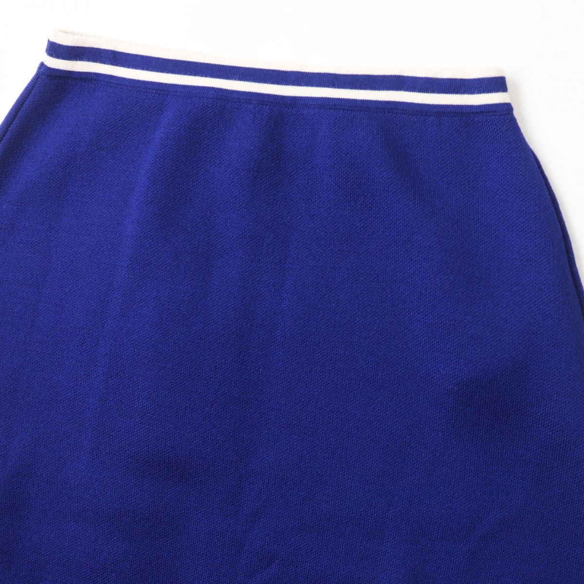 GUCCI skirt Outer: 100% wool, part: 96% wool, part: 3% nylon, part: 1% polyurethane Blue x white Women S