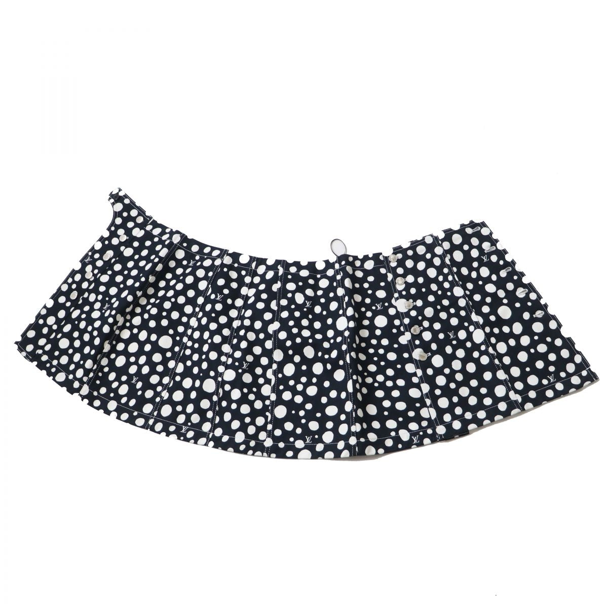 LOUIS VUITTON skirt Main: 100% cotton Dark navy x white<br>infinity dot Women 38