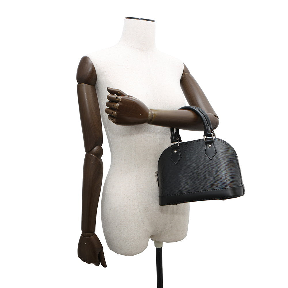 LOUIS VUITTON Alma NoirM59217 Epi Leather Monogramã»Flower Size BB