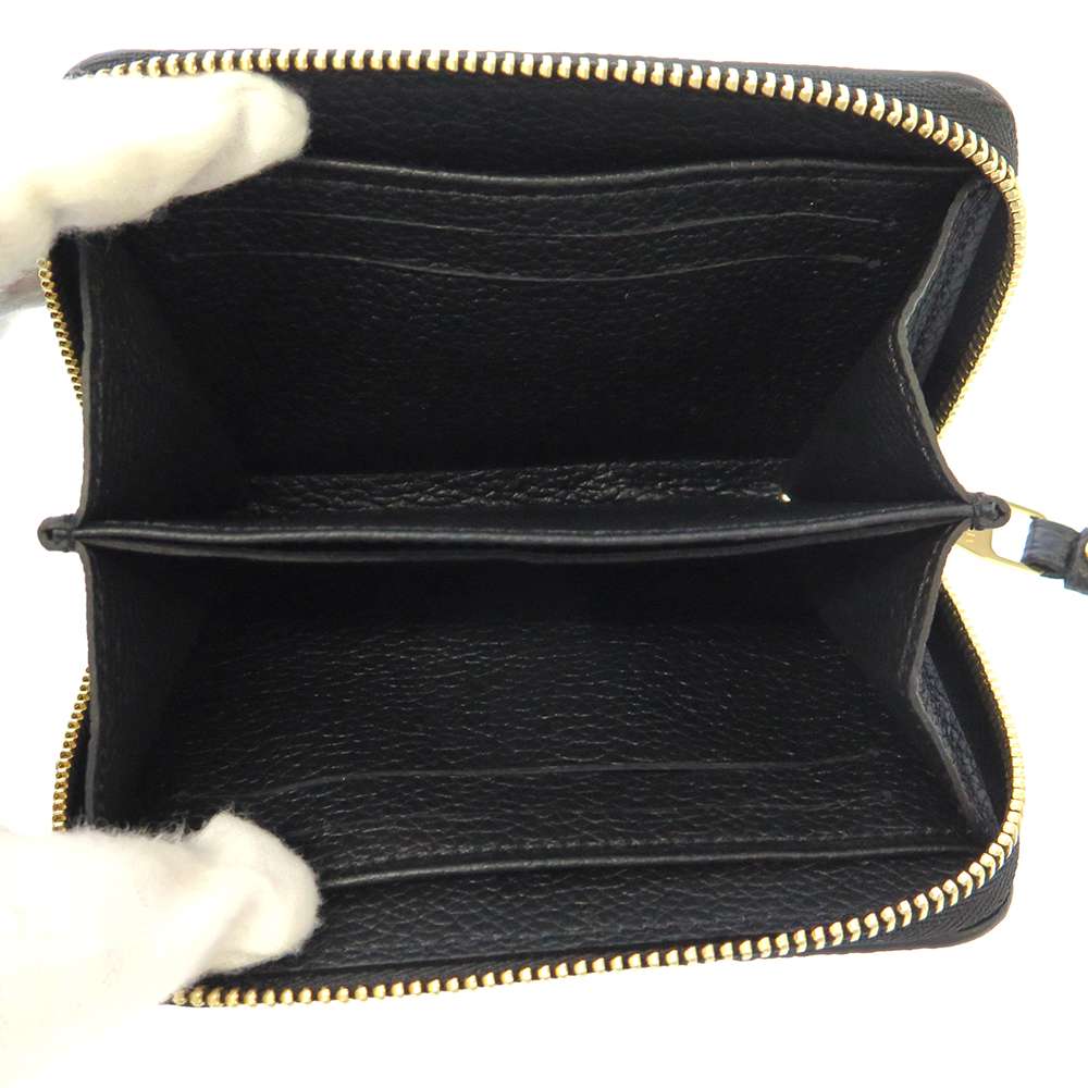 LOUIS VUITTON Zippy Coin Purse NoirM60574 Monogram Empreinte Leather
