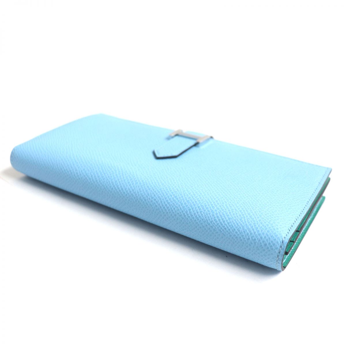 HERMES Long Wallet Purse Main�FEpsom blue mens