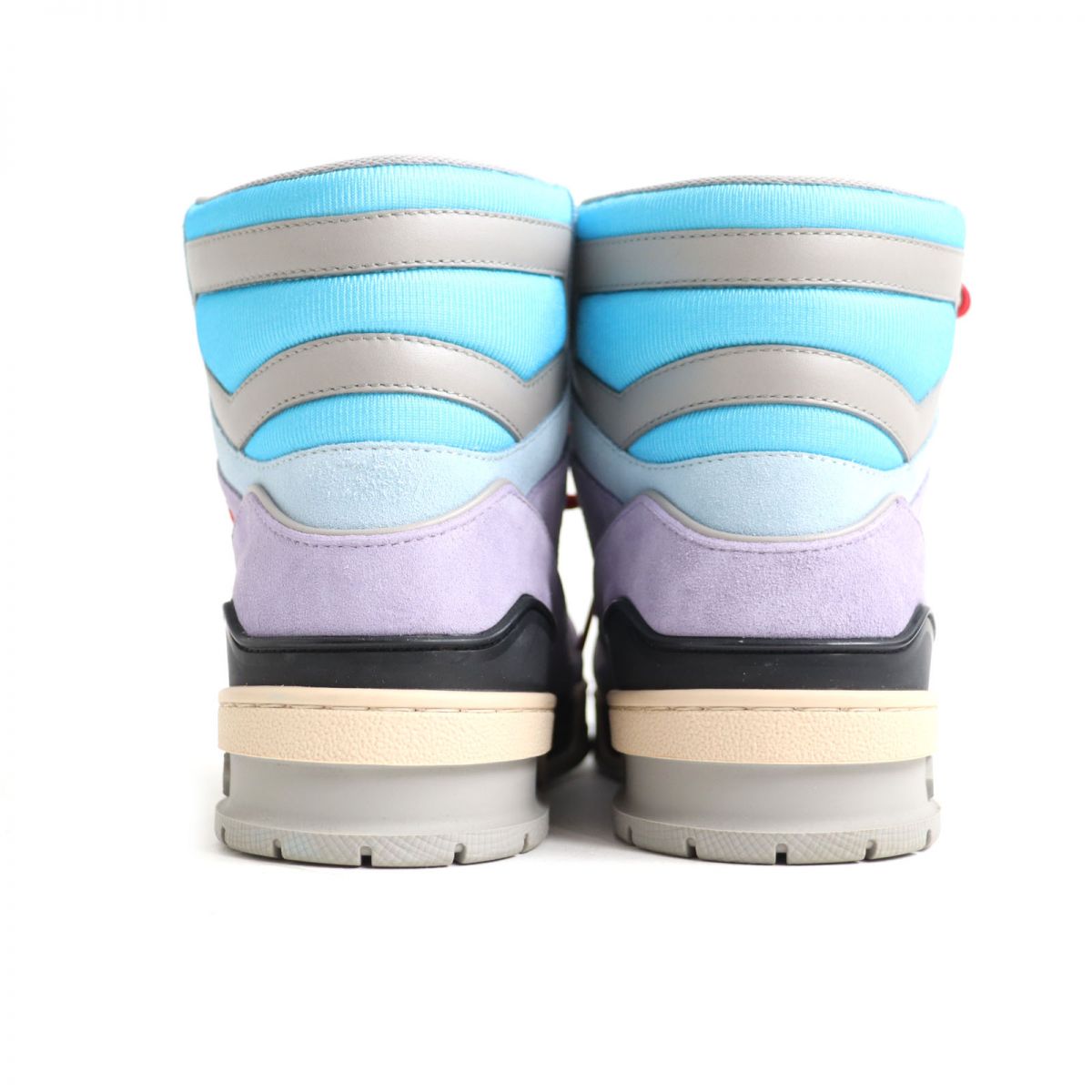 LOUIS VUITTON High cut sneakers Main: Suede leather multicolor mens 6.5