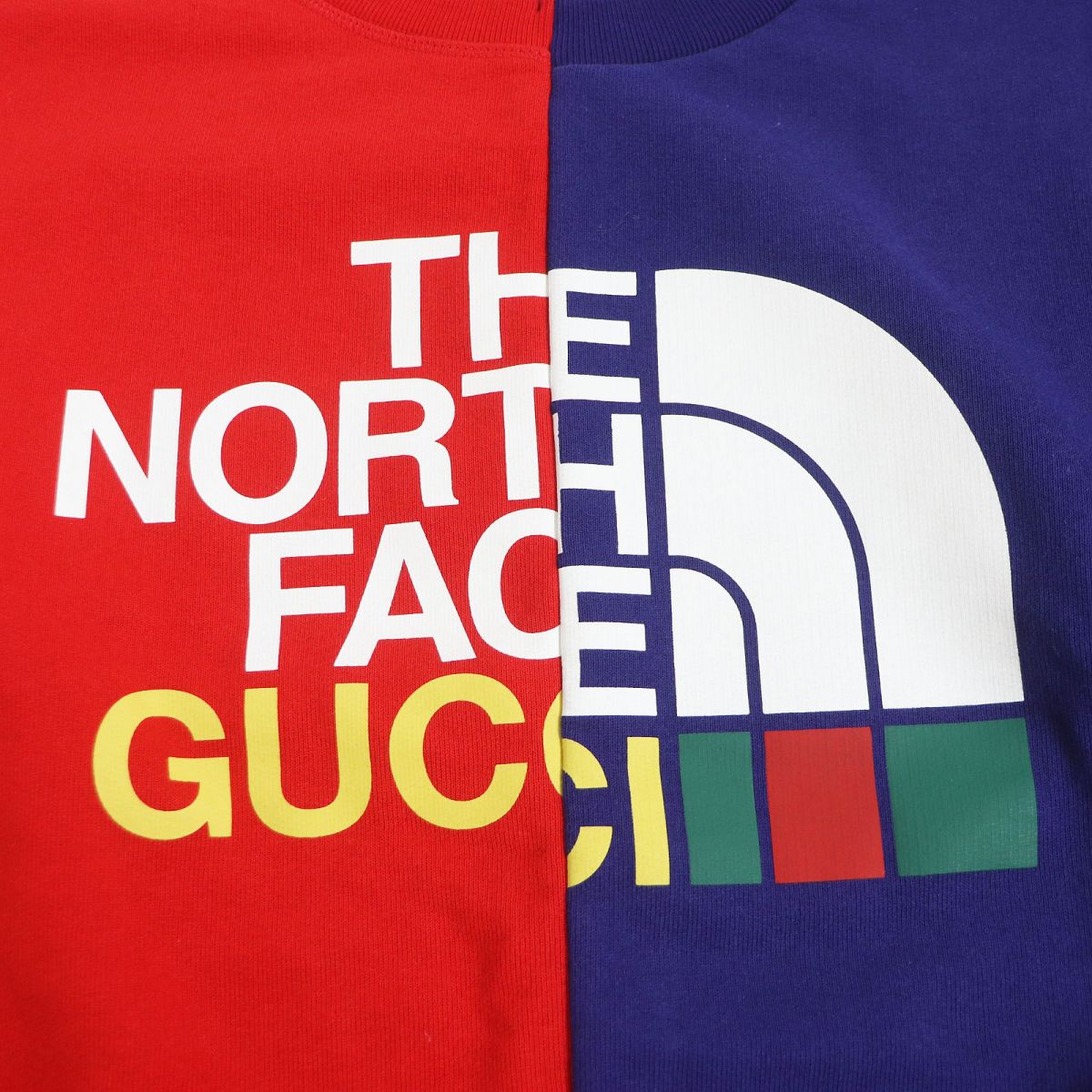 GUCCI sweat 671500 Main: 100% cotton Red blue mens XS (170/88A)