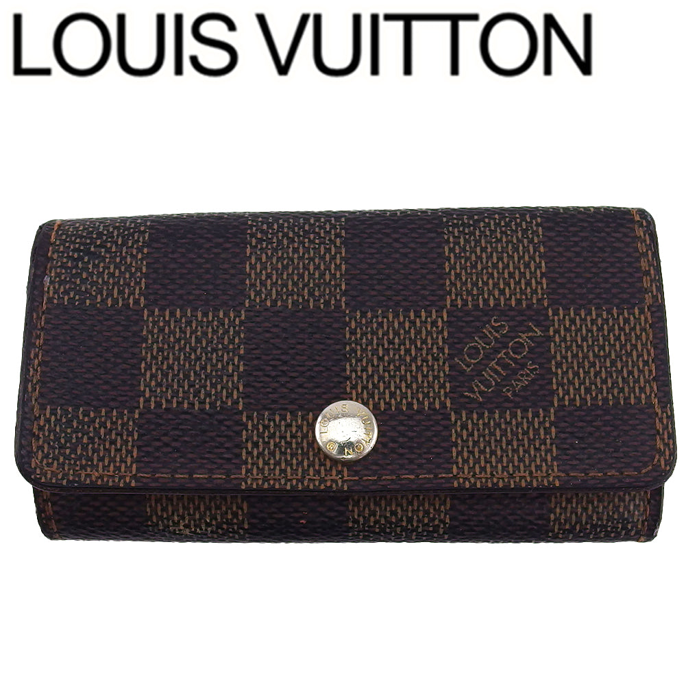 LOUIS VUITTON Key case Key holder N62631 Brown beige Multicles4