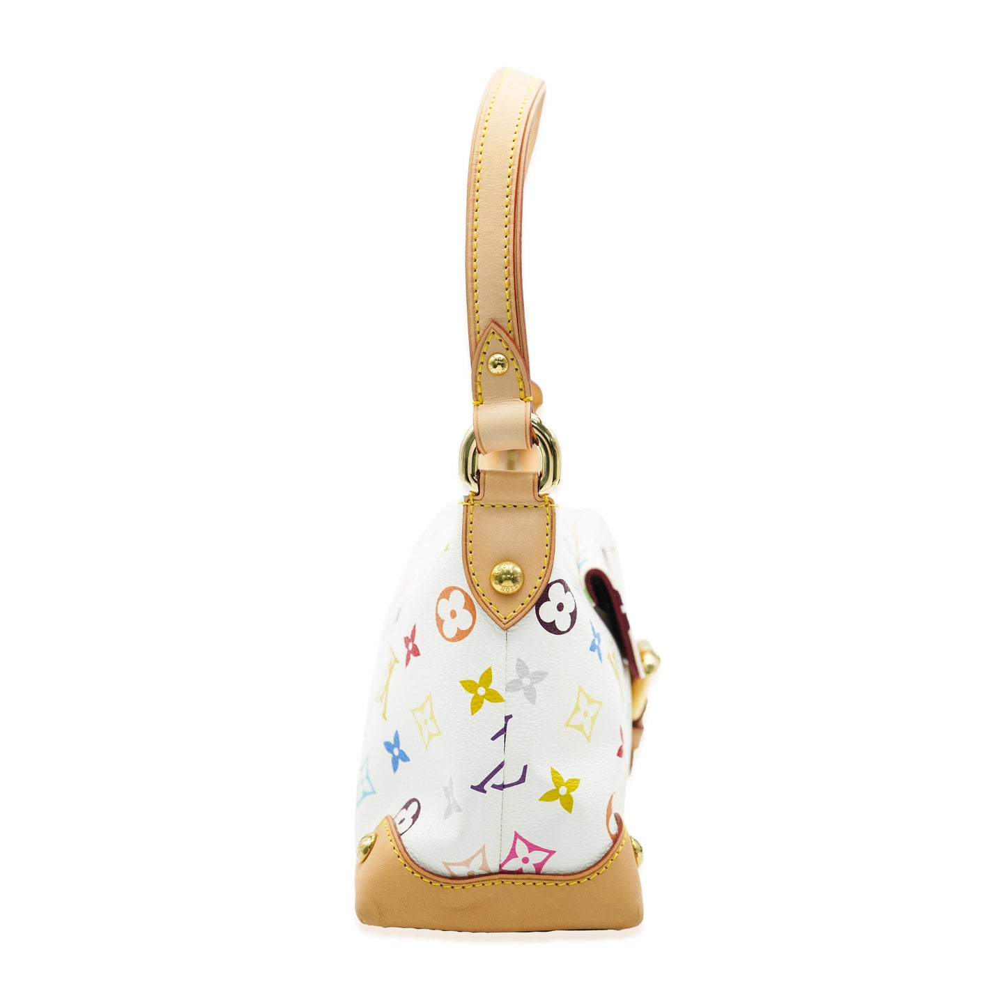 Louis Vuitton White Multicolor Monogram Canvas Eliza