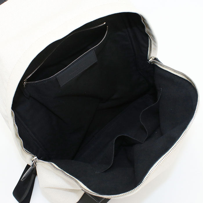 BALENCIAGA 392007 Backpack canvas/leather white mens