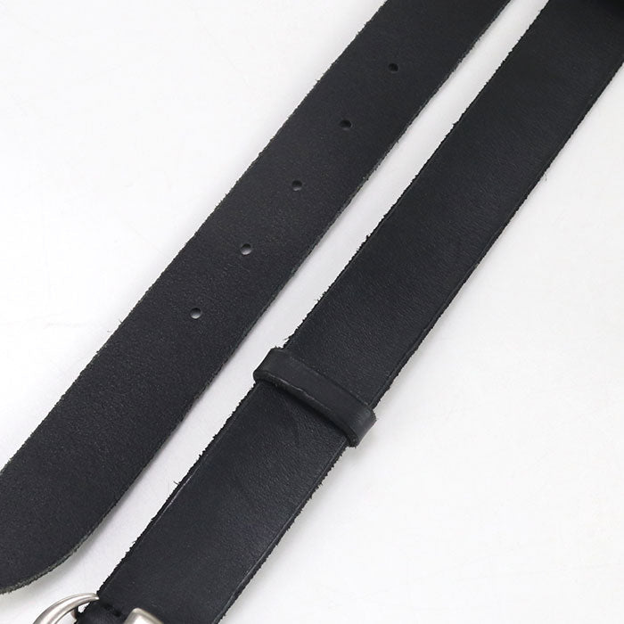 GUCCI 414516 Slim belt Double G belt leather black mens