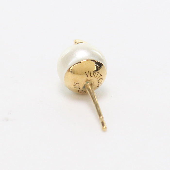 LOUIS VUITTON M01237 Pierce Pierceã»LV Eclipse Pearl metal gold Women