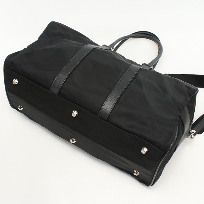 PRADA 2VC070 Boston bag Safiano 2WAY travel bag Nylon, leather black mens(unisex)