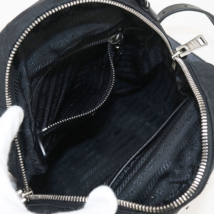 PRADA 2WAY backpack Backpack Nylon/leather black Women