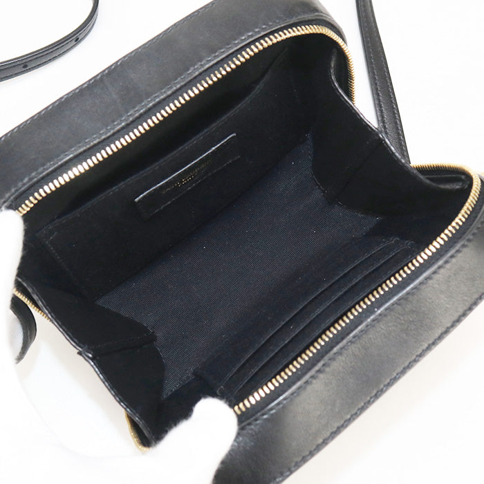 SAINT LAURENT 554075 Shoulder Bag VICKY Camera bag leather black Women