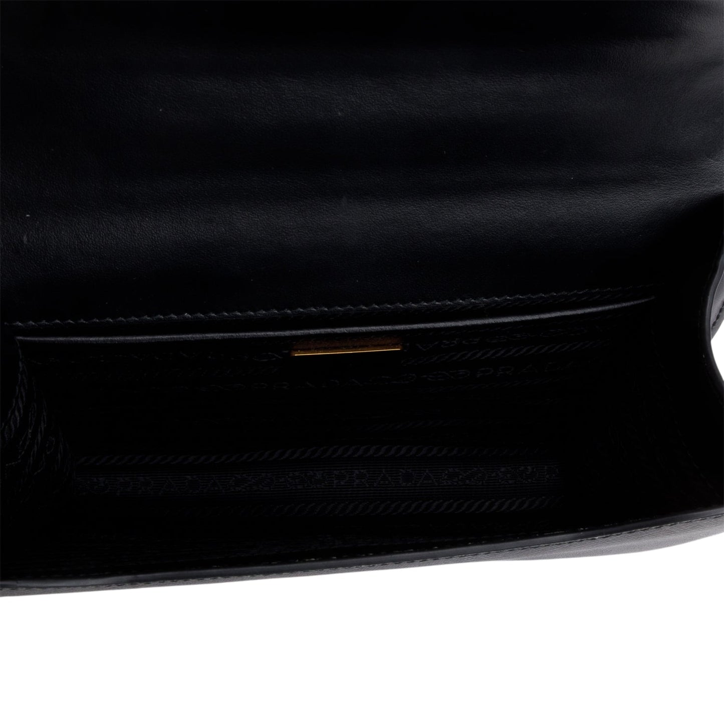 Prada White/Black Saffiano Lux Chain Shoulder Bag