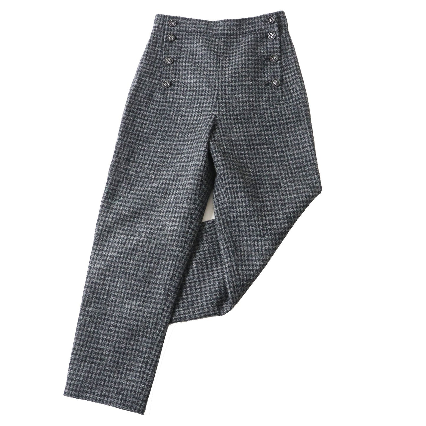 CHANEL Pants P73635 Outer: 100% wool, Lining: 100% silk, Part: 100% silk gray Women 36