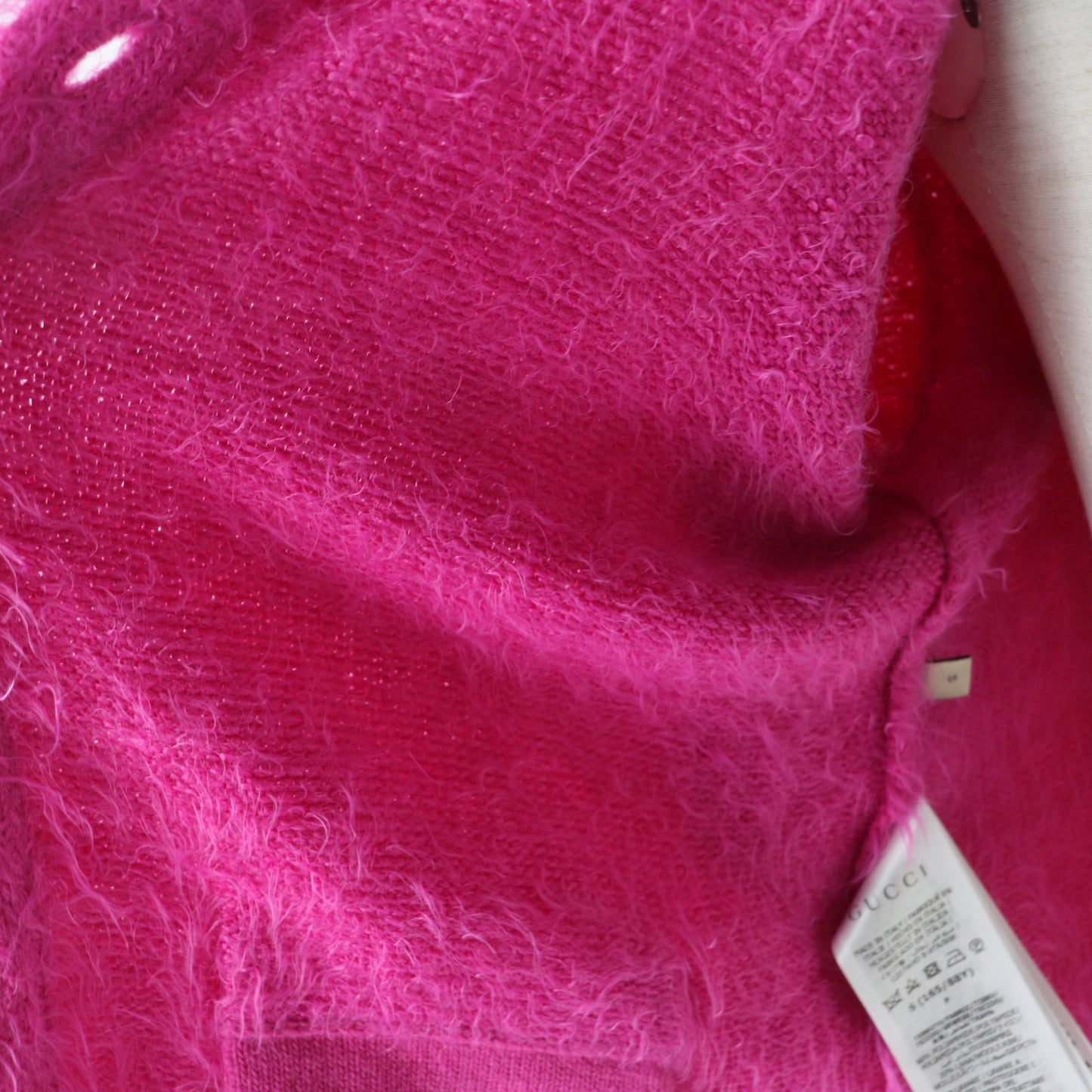 GUCCI cardigan 697578 Main: 80% nylon, Main: 20% wool pink Women S