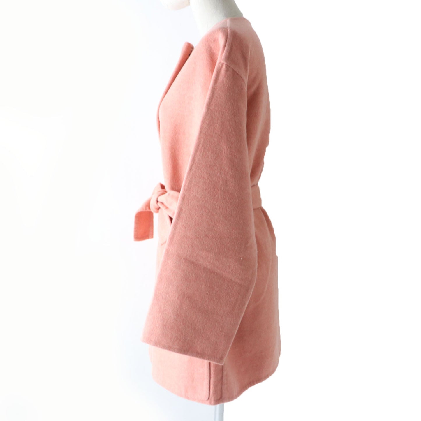 HERMES coat Main: 100% cashmere pink Women 40