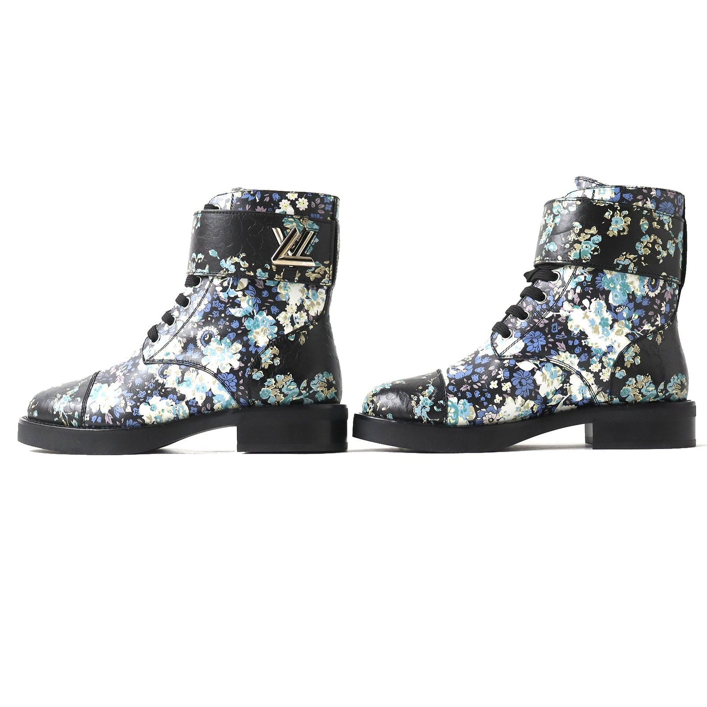 LOUIS VUITTON short boots Main: Leather Black x multicolor Wonderland line Women 35