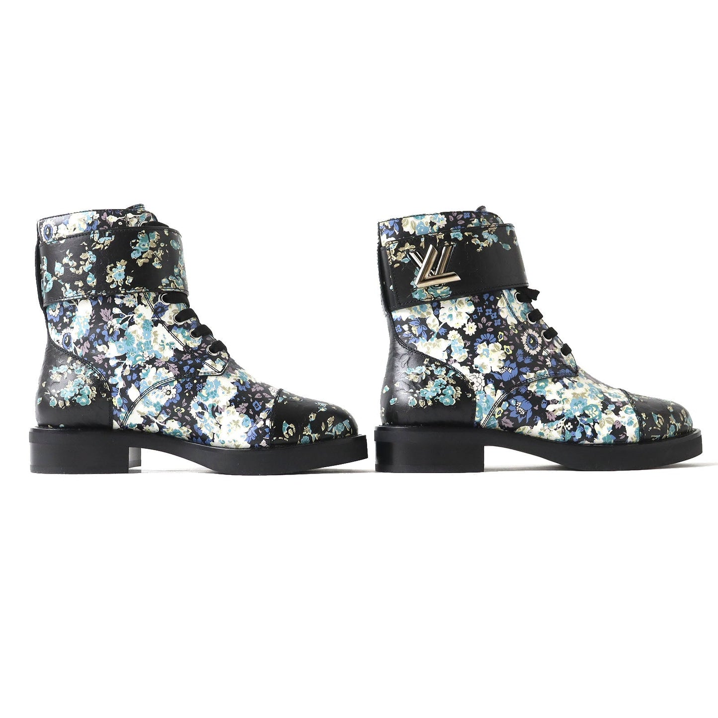 LOUIS VUITTON short boots Main: Leather Black x multicolor Wonderland line Women 35