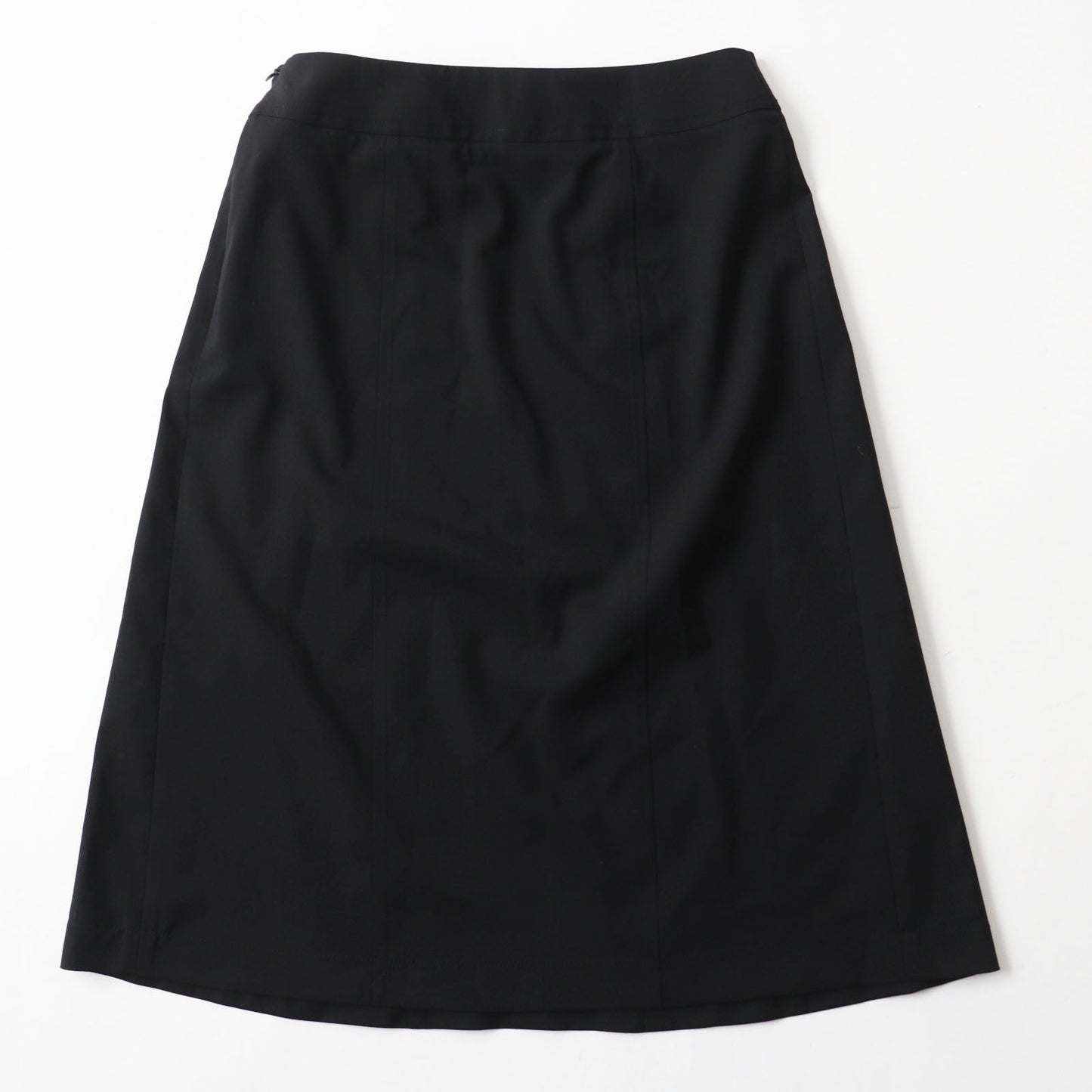 HERMES Tight Skirt Outer: 100% wool, lining trim: 88% rayon, 12% polyester black Women 34