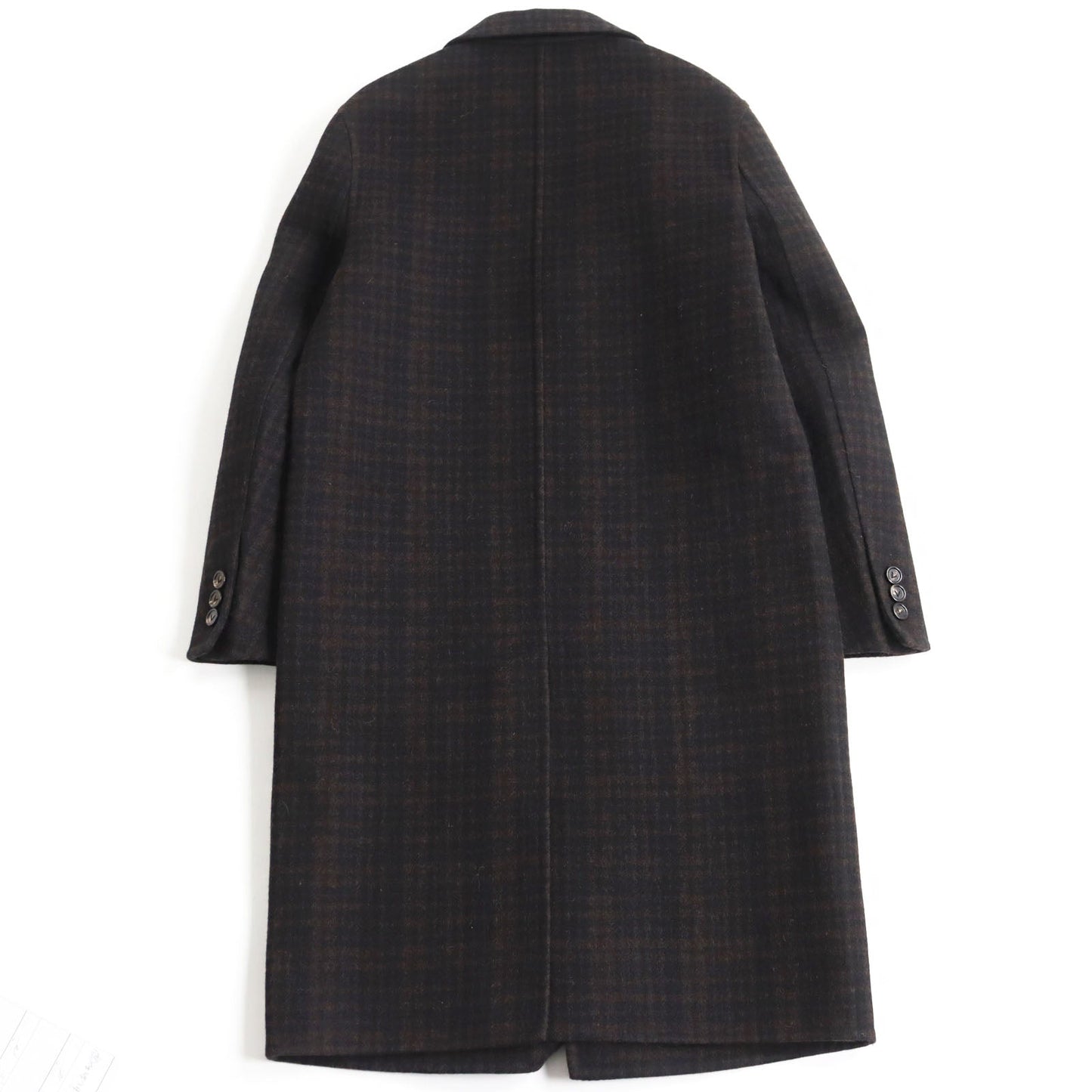 BOTTEGAVENETA Chester coat 653123 V0BL0 Outer: 98% wool, Outer: 2% elastane (polyurethane), Lining: 100% rayon Brown x black mens 44