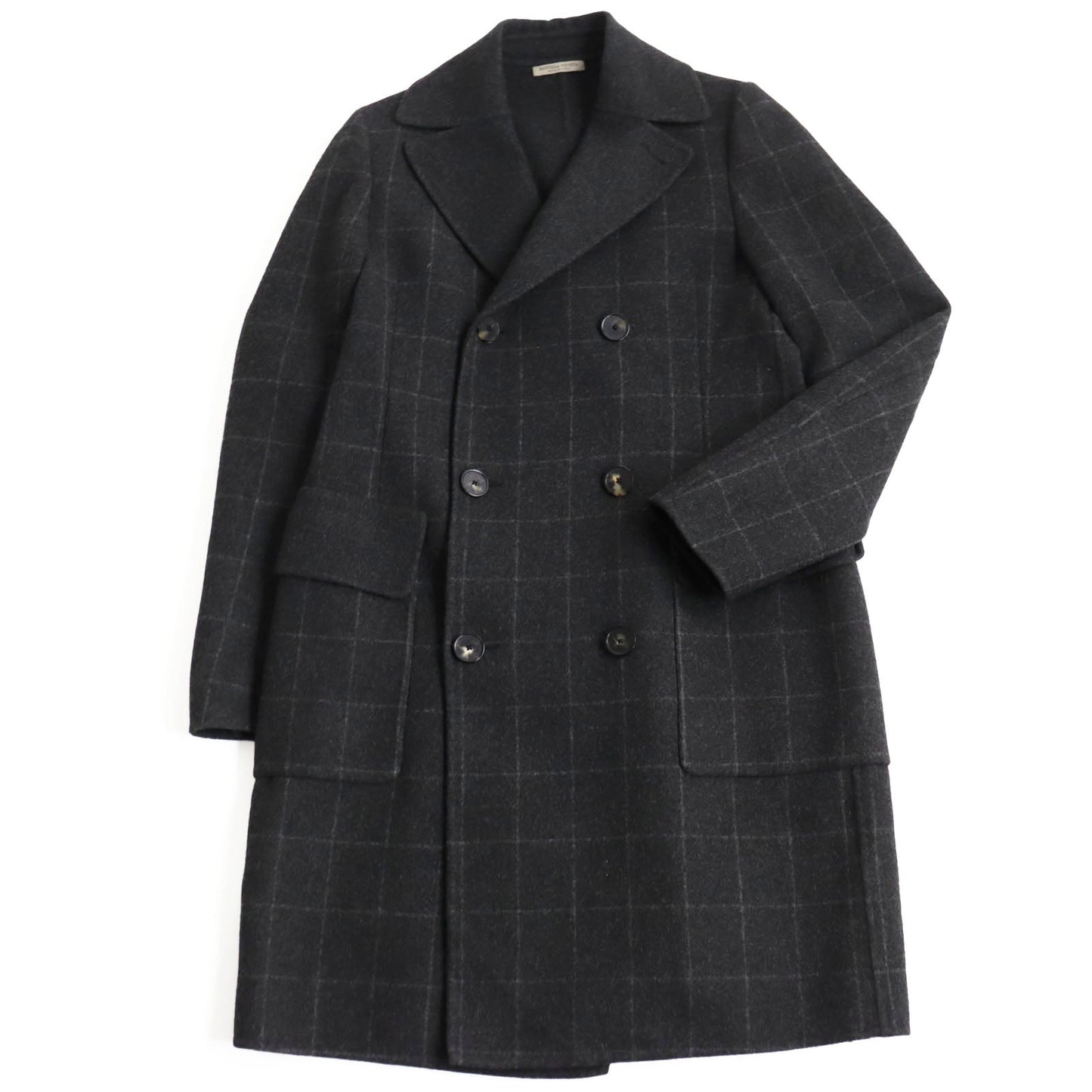 BOTTEGAVENETA Double chester coat 491444 VCYJ1 Outer: 100% cashmere, Lining: 100% cupra gray mens 46
