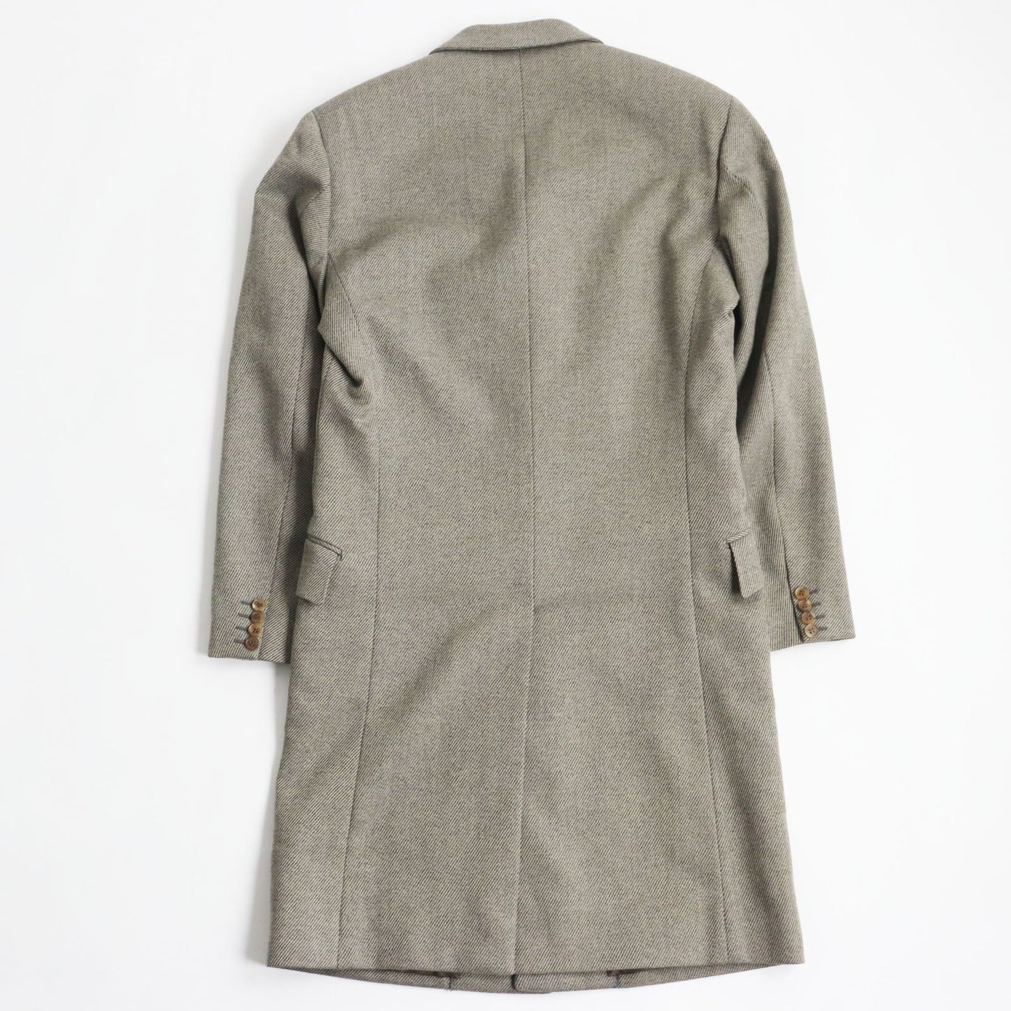 HERMES Chester coat Outer: 96% wool, Outer: 4% elastane (polyurethane), Lining: 100% rayon Gray type mens 48