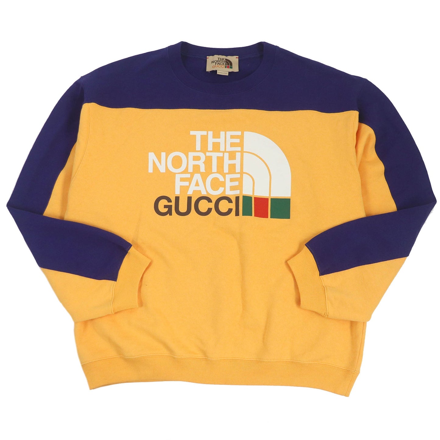 GUCCI sweat 671449 Main: 100% cotton Navy orange mens M (175/96A)