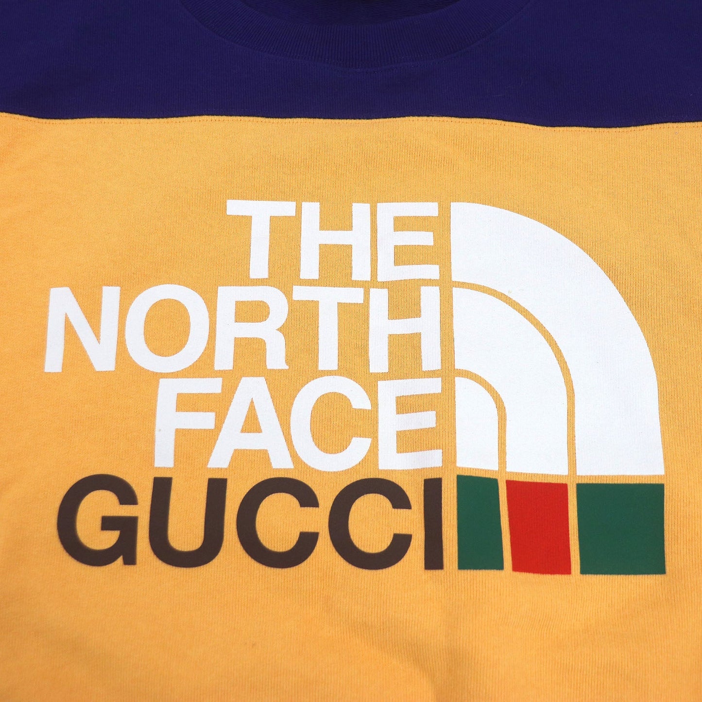 GUCCI sweat 671449 Main: 100% cotton Navy orange mens M (175/96A)