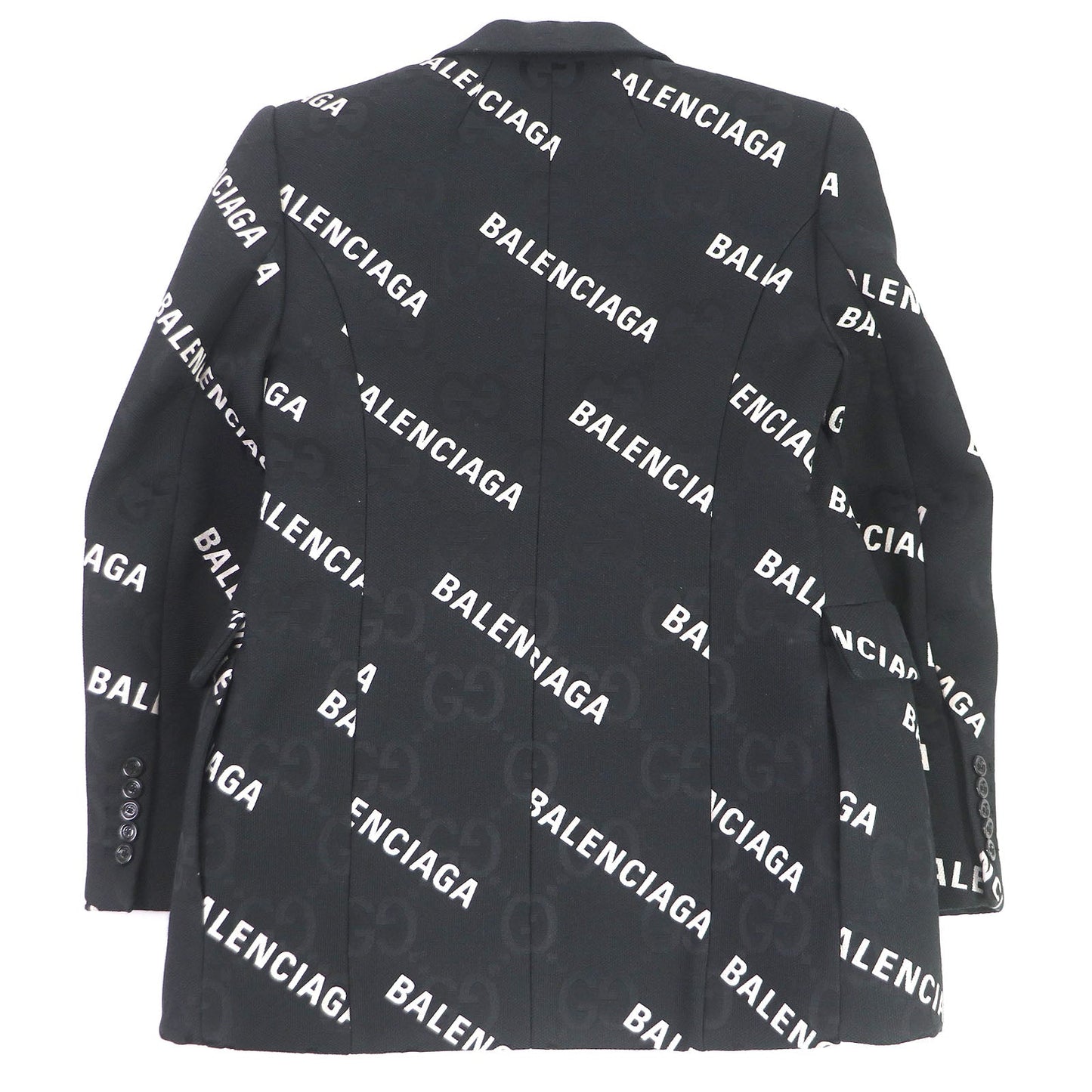 GUCCI tailored jacket 676014 Outer: 70% cotton, Outer: 30% polyester, Lining: 100% rayon black The Hacker Jumbo GG Jacket mens 48