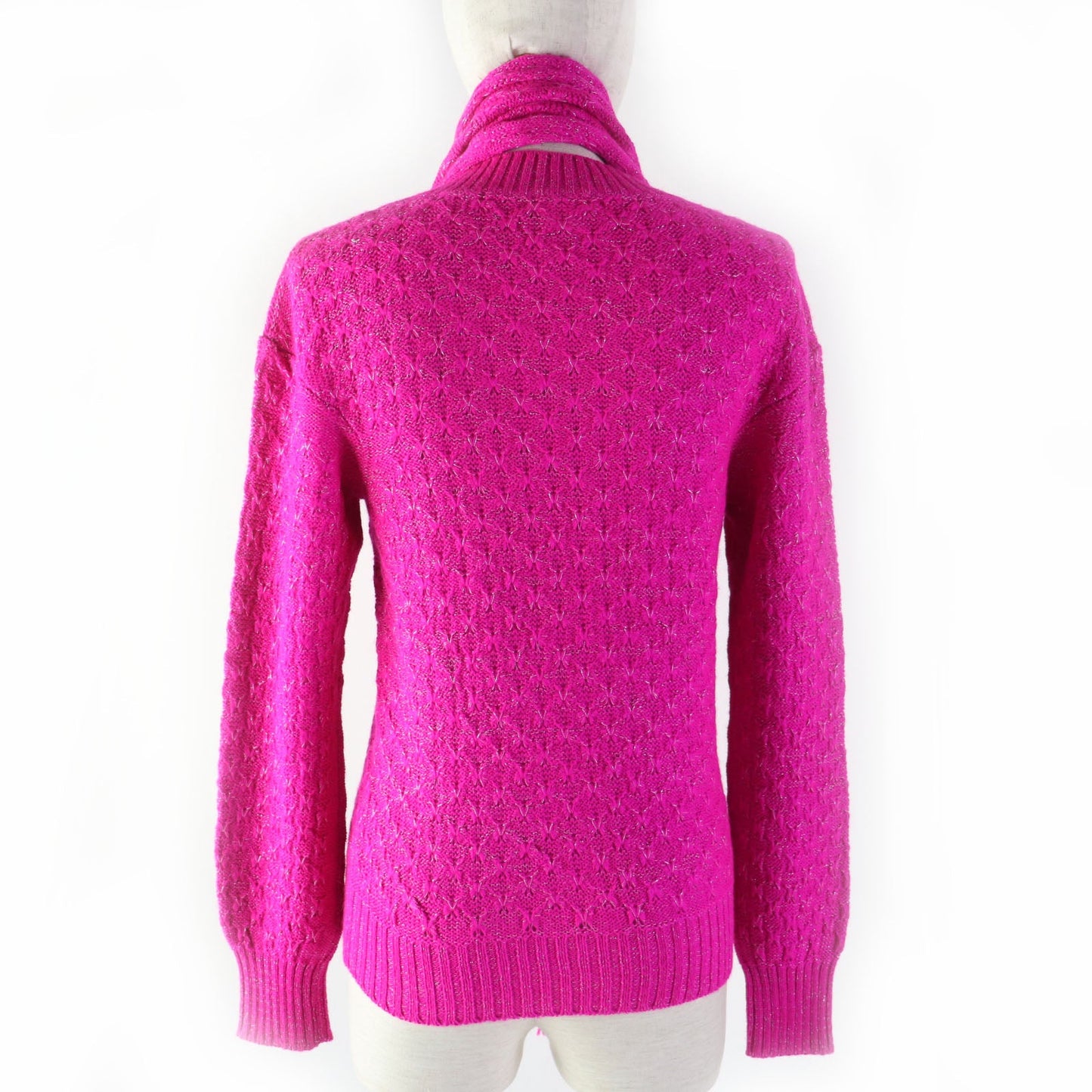CHANEL knit P44135 Main: 75% alpaca, Main: 20% rayon, Main: 5% polyester pink Women 36