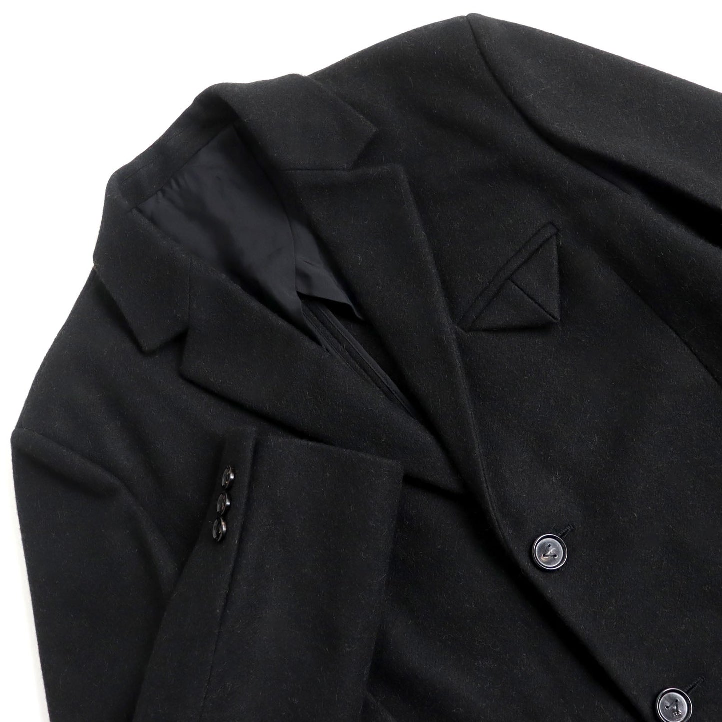 BOTTEGAVENETA Chester coat 647389 V0AW0 Outer: 90% wool, Outer: 10% polyamide (nylon), Lining: 100% rayon black mens 50